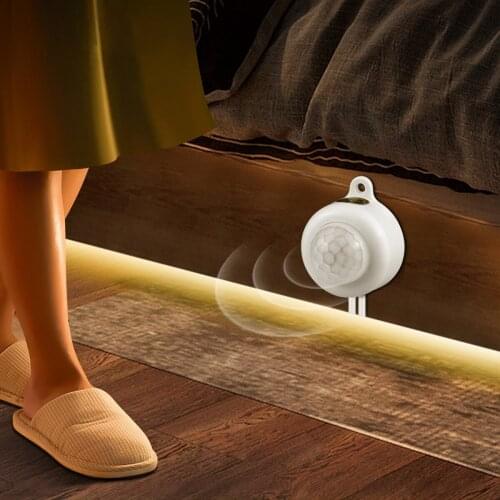 12V LED Strip work with motion Sensor control 1/2/3/4/5M Neon lamp Tape Auto on/off for Closet wardrobe kitchen Lighting