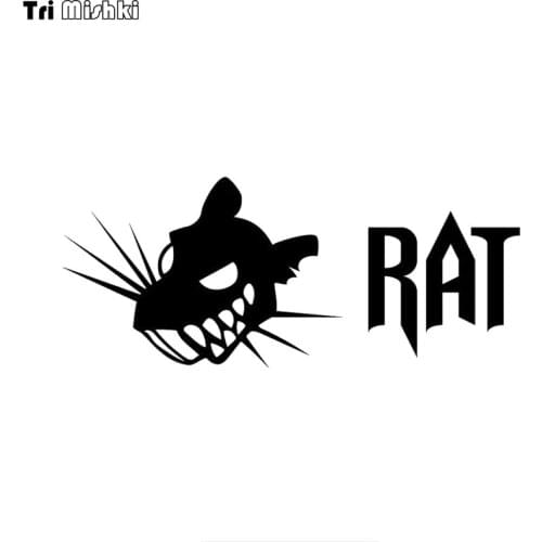 Tri mishki HZX1373 Angry rat car sticker Vinyl Decals Waterproof sticker on Car Body Rear Window