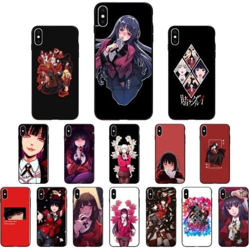 Yinuoda Japanese Anime Kakegurui Jabami Yumeko TPU Soft Silicone Phone case for iPhone X XS MAX 6 6S 7 7plus 8 8Plus 5 5S XR