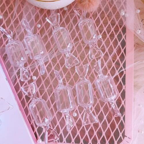 10 Pcs/set Cute Candy Cover Cases Plastic Storage Box Jewelry Container Case Empty Transparent Mini Beads Medicine Boxes Cocina