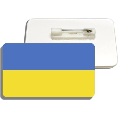 Ukraine Flag Brooch Ukrainian National Flag Pin For Backpacks Hat Bag Clothes Patriotic Badge