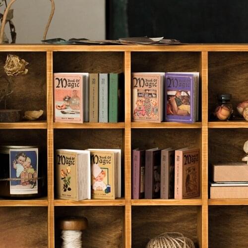 100 sheets/retro magic book cartoon character poster hand account material diy notepad background decoration stationery notes