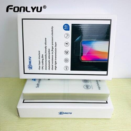 500pcs Fonlyu Global Flexible Hydrogel Film Curved Screen Front Screen Protective Film For Screen Devia Sheet Rockspace Refox