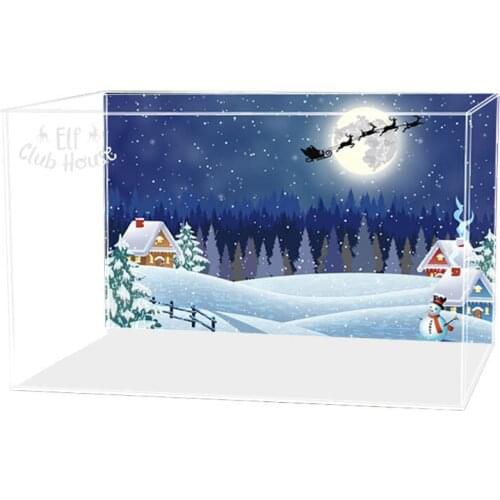 3mm Building Block Acrylic Display Box For 10275 (No Block Kit) - Engraving White Bottom Background Type