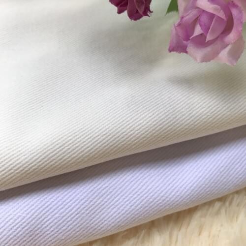 100% Cotton White Jeans For Sewing Jackets Pants DIY Garment Materials Soft Twill Eco Friendly Tissus Fabrics Vestidos 100X140cm