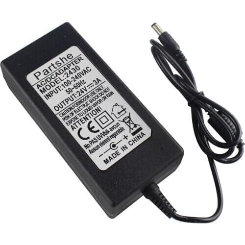 24V 3A 5.5mm*2.5mm AC/ DC Adapter Power Supply For TSC TTP-244Plus 243E 342E pro Barcode printer