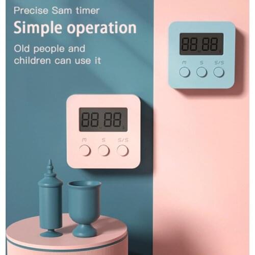 LCD Mini Kitchen Timer Cooking Alarm Clock Digital Timer Cooking Sleep Shower Study Stopwatch Count Kitchen Gadget Tools