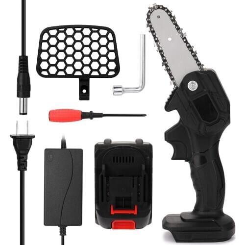 Electric Pruning Saw Rechargeable Small Electric Woodworking One-handed Electric Saw Garden Logging Brushed Electric Chain Saw