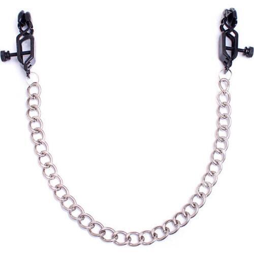 Erotic Toys Stainless Steel Roleplay Breast Clips Adult Products SM Sex Toys for Couples Nipple Clamps with Metal Chains SP0023