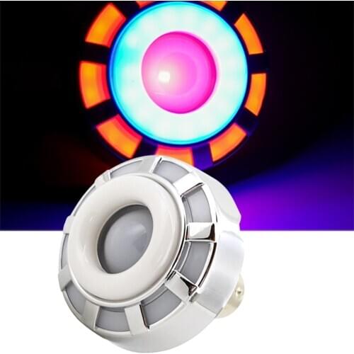 1Pcs Motorcycle Headlight Angel Eye Flash Tail Brake Rear Lights LED Motorbike Accessories Universal Brake Lamp