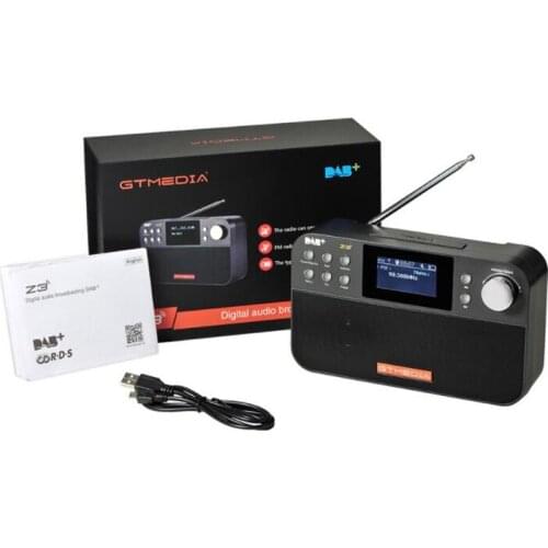 GTMEDIA 2.4 Inch TFT LCD Display Z3 DAB FM Radio Receiver Portable Digital DAB stereo/ RDS Multi Band Radio Speaker Alarm Clock