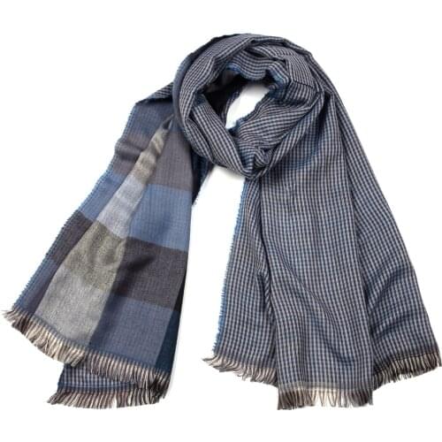 KENSHELLEY Classic Mens Plaid Scarf Double Sided Tassel Mens Scarf In Autumn And Winter A Scarf Of High Quality And Low Price