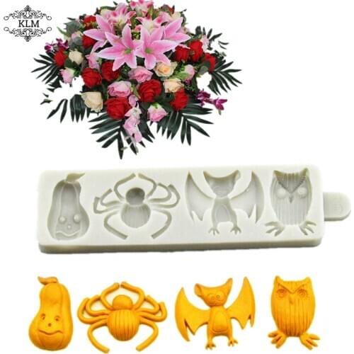 KLM Halloween Series Cake Silicone Mold DIY Cake Decoration Tools Chocolate Resin Crafts Cake Decoration Kitchen Baking Tools