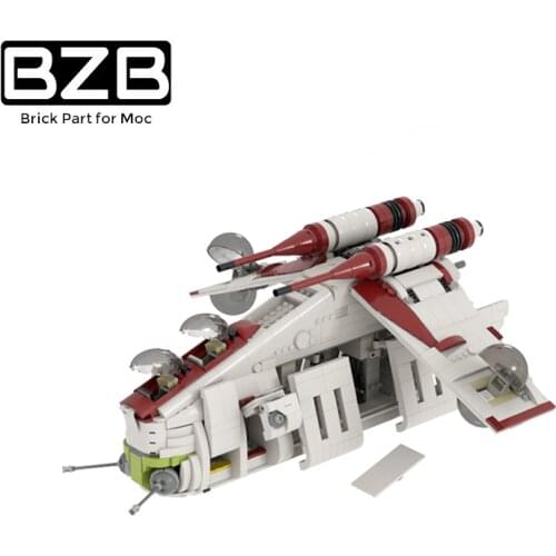 BZB MOC 35919 War UCS Republic Gunship Star Building Block Model Home Decoration Brick Parts Kids DIY Toys Brithday Best Gifts