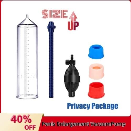 Penis Pump Penis Enlargement Vacuum Pump Erection Penis Extender Male Enlarger Trainer Adult Sexy Product Sex Toys For Men