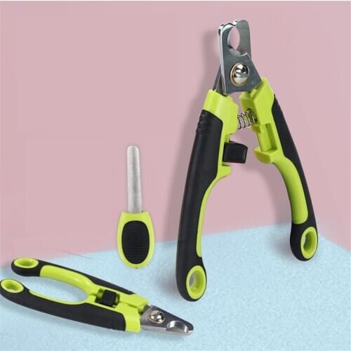 Stainless Steel Dog Professional Cat Pet Nail Clipper With Sickle Puppy Grooming Cutter Cats Paws Claws Scissor Trimmer Grinder