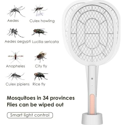 2021 New LIGHR CHILD Intelligent Light Control 2-In-1 Mosquito Killer Electric Mosquito Swatter Suit For Office Camping