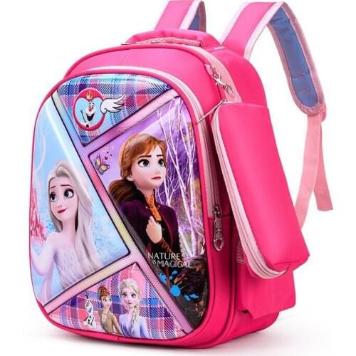 New Diseny girls frozen Cartoons kindergarten school bag kids safety Spiderman backpack cute students 1-6 years old
