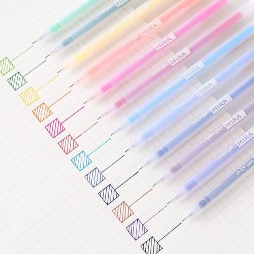 0.5mm Gel Ink Colored Pens Kawaii Ballpoint Pen Cute Stationery Set Office & School Art Supplies for Writing Mark Hand Account