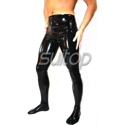 Suitop latex pantyhose with socks