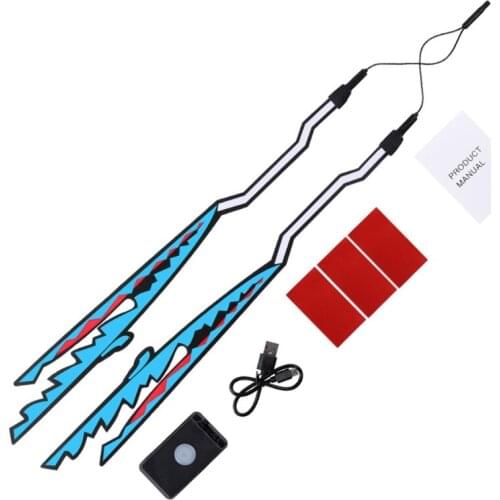 Helmet LED Cold Light Mod Kit Bike Helmet Lamp Bar Luminous Signal Sticker Night Riding Signal Helmet Light