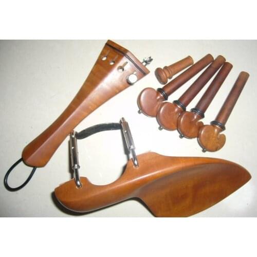 Top grade 4/4 size violin fitting with tailpiece rope and chinrest brackt violin parts