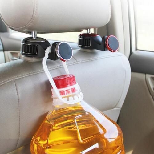1Pc Multi-function Seat Back Hanging Storage Car Hook Mobile Phone Holder Rear Seat Magnetic Phone Bracket Vehicle Hook
