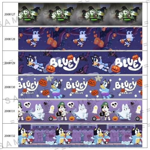 10yards Australia Cartoon Dog Pattern Printed Grosgrain Ribbon DIY Materials