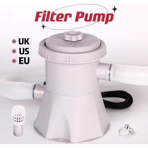 15W Pool Filter Pump Electric Swimming Pool Filter Pump Durable Reusable Electric Filter Kit Swimming Pool Water Purifier