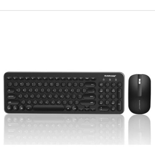 2.4G Waterproof Wireless Keyboard and Mouse Colorful Keyboard Mouse Combo Set For Notebook Laptop Desktop PC Office Supplies
