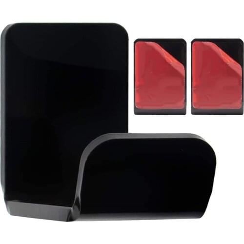 2pcs Headphone Controller Holder Headsets Stand Wall Mount Storage Rack No Drilling Earphone Hook Microphone Handle Game Hanger