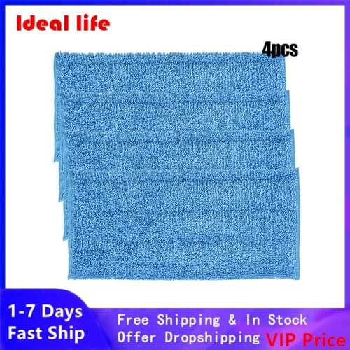 5pcs Microfiber Mop Pads Cloth For Swiffer Wet&Dry Mop Starter Vacuum Cleaner Wood Floor Hardwood Floor Tile Laminate Linoleum