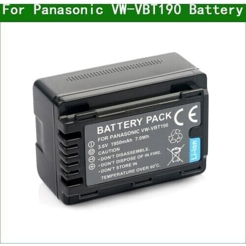 LANFULANG VW-VBT190 VW VBT190 rechargeable Battery Camera Batteries for Panasonic HC-V785 HC-VX985 HC-W585 HC-W570