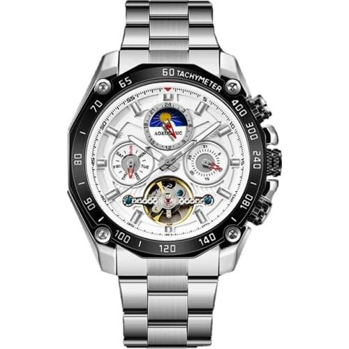 Business Watch Men Luxury Fashion Brand Relogio Masculino Calendar Week Waterproof Multifunctional Clock Montre Homme 2021 NEW