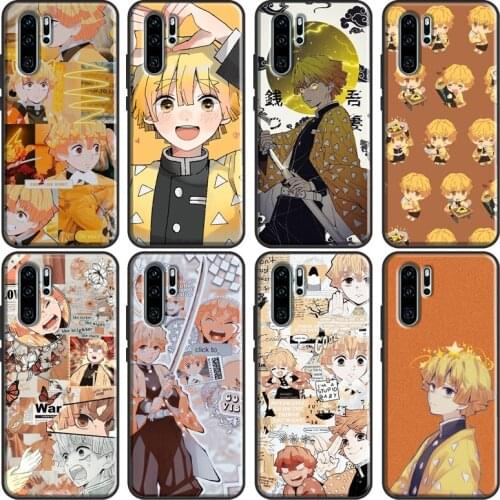 Demon Slayer Agatsuma Zenitsu Soft Phone Case For Huawei P20 P30 P40 Lite Mate 10 20 Pro P Smart 2019 2021 Back Cover