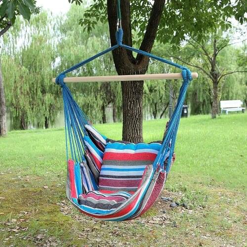 New Nordic Style Hammock Outdoor Indoor Garden Dormitory Bedroom Hanging Chair For Child Adult Swinging Single Safety Chair