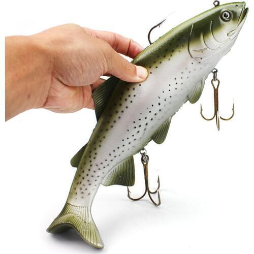 1Pcs Big Size Soft Fish Bait 30cm/20CM 400g/135g Deep Sea Fishing Lures Swim bait Isca Artificial Soft Bait Lure Fishing Tackle