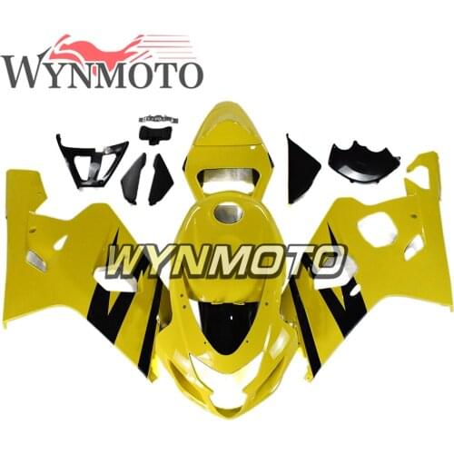Yellow Black Sportbike Fairing Kit For Suzuki GSXR600 GSXR750 04 05 2004 2005 K4 ABS Injection Bodywork Kit