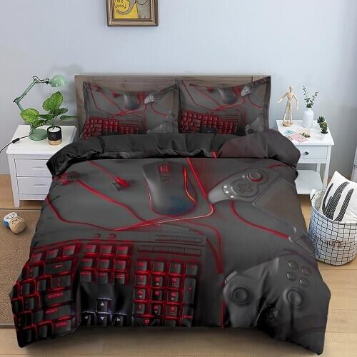 Gamepad Bedding Set Luxury Duvet Cover With Pillowcase Quilt Cover Game Comforter Cover Full Size Bed Set