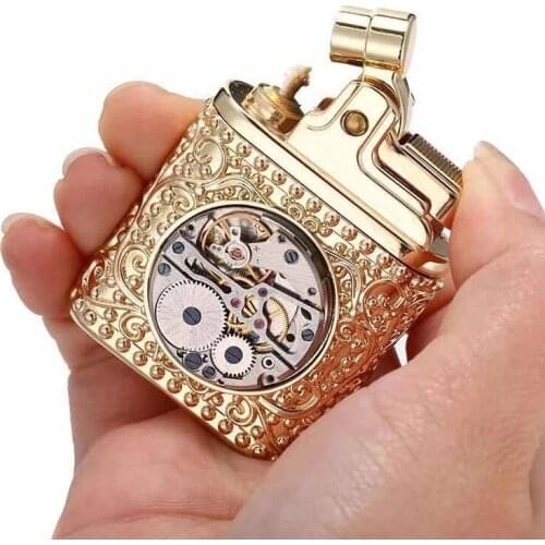 Zorro High Quality Mechanical Watch Style Metal Windbreak Retro Old Nostalgic Personality Kerosene Gasoline Oil Lighter Ignition