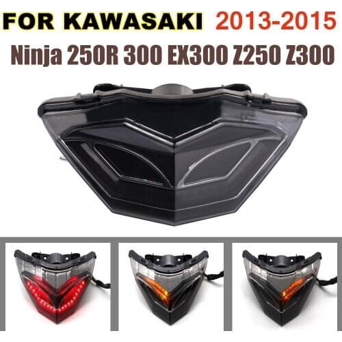 Motorcycle Led Integrated Rear Tail Light Brake Turn Signal light For Kawasaki Ninja300 Ninja 250R 300 EX300 Z250 Z300 2013-2015