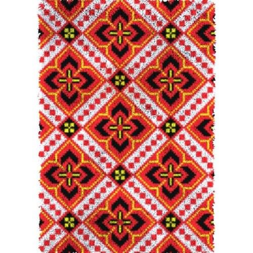 Latch hook kit with printing pattern Crochet carpet Carpet embroidery kits Hobby and needlework Hook mat Home decoration