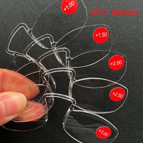 NEW Mini Readers Ultralight Transparent Nose Clip Reading Glasses For Women&Men Portable Pince Optical Presbyopic Eyeglasses