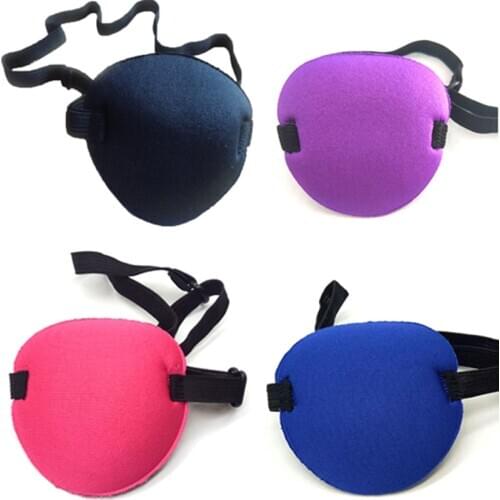 One-eyed Cover Single Eye Cover Adjustable Eyeshade Sleeping Eye Mask Portable Soft Eye Patch Amblyopia Traning Goggle