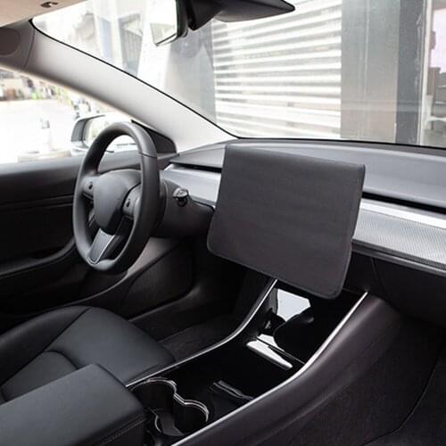 2021 New For Tesla Model 3 2021 Accessories Model Y Sleeve Slip On Sunshade Screen Protector Waterproof Fabric Navigation Cover