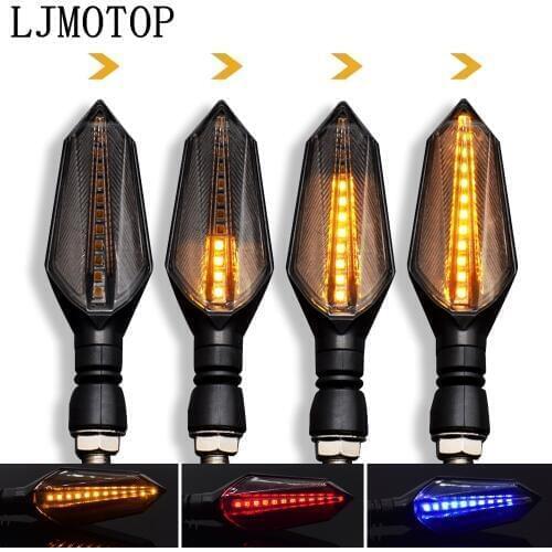 12 LED Motorcycle Turn Signal Lights Moto Tail Lights Signal Lamp For Honda For Kawasaki Z750 Z800 For YAMAHA MT07 MT09 MT10 R1