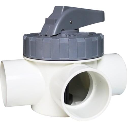 Three way valve swimming pool filter valve thermostat valve heating circulation controller valve 1.5inch 2inch