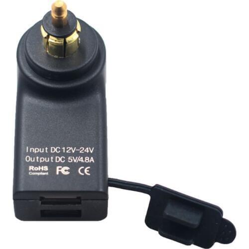 Waterproof Motorbike 12V Dual USB Charger Power Adapter Hella DIN Plug Socket for BMW Triumph Motorcycle