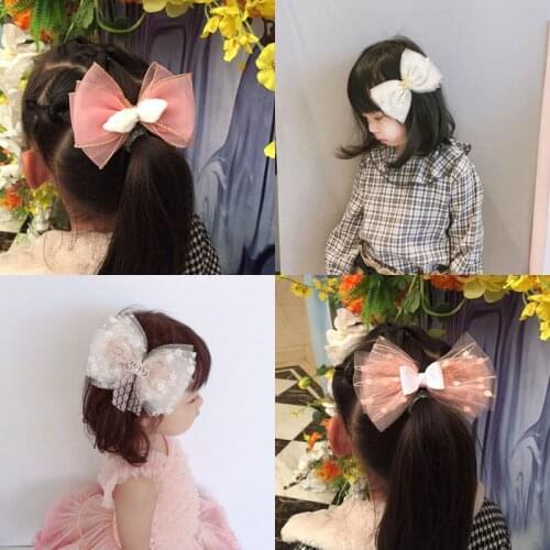 10pcs/lot 3 style 17Color Hair Bows Girls Hair Clip Hairpins Flower Headband 2019 Cute Headwear For Girls Hair Accessories