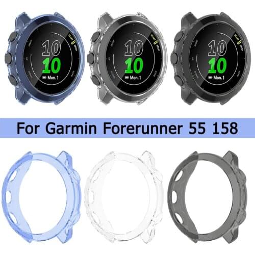 Protective Case For Garmin Forerunner 55 Watch Cover For Garmin Forerunner 158 Protector Case Soft TPU Bumper Smart Watch Shell